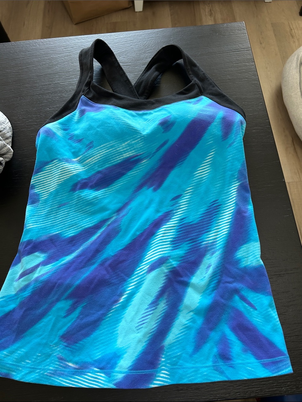 Lucy Blue and Purple Athletic Tank Top